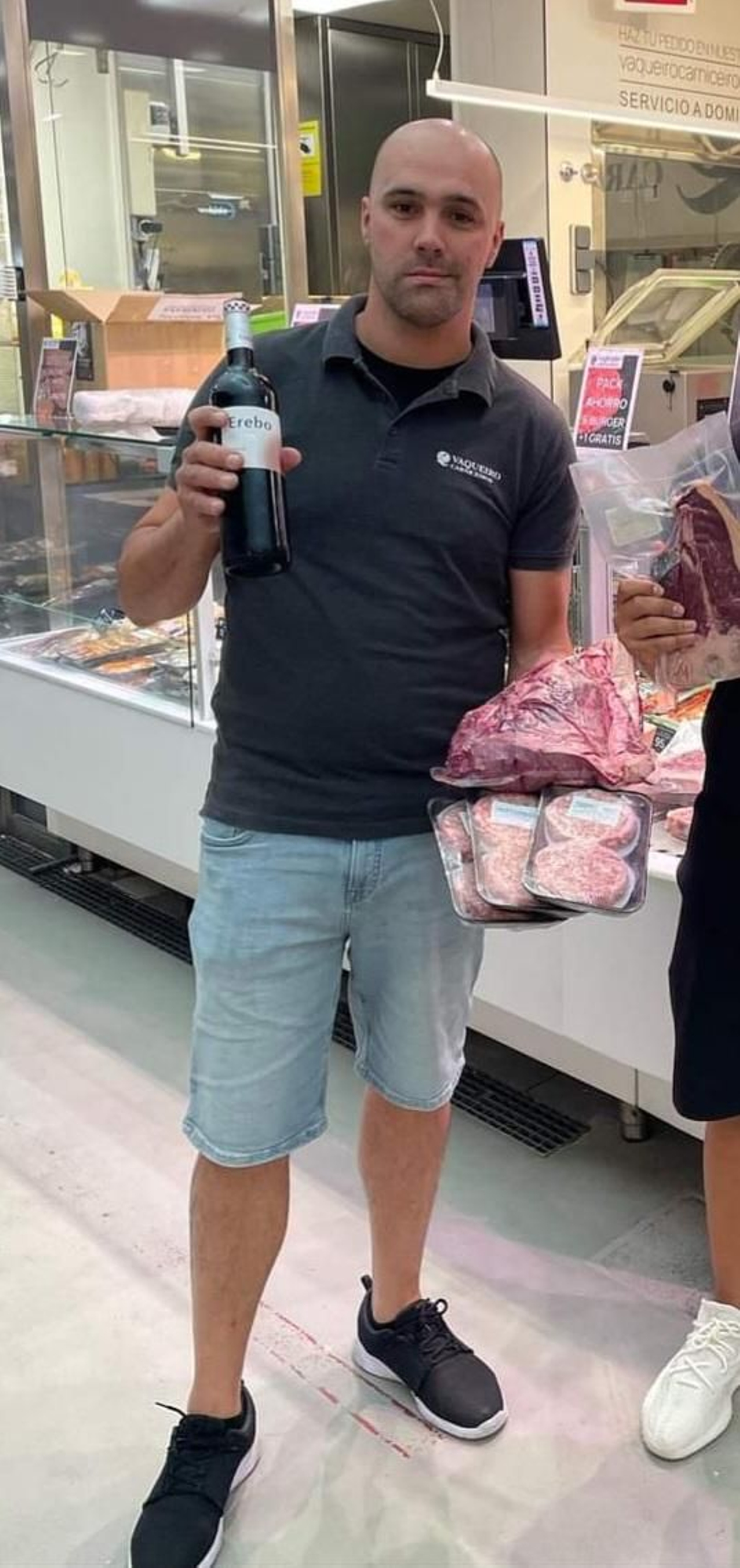 El carnicero vigués Javier Vaqueiro.