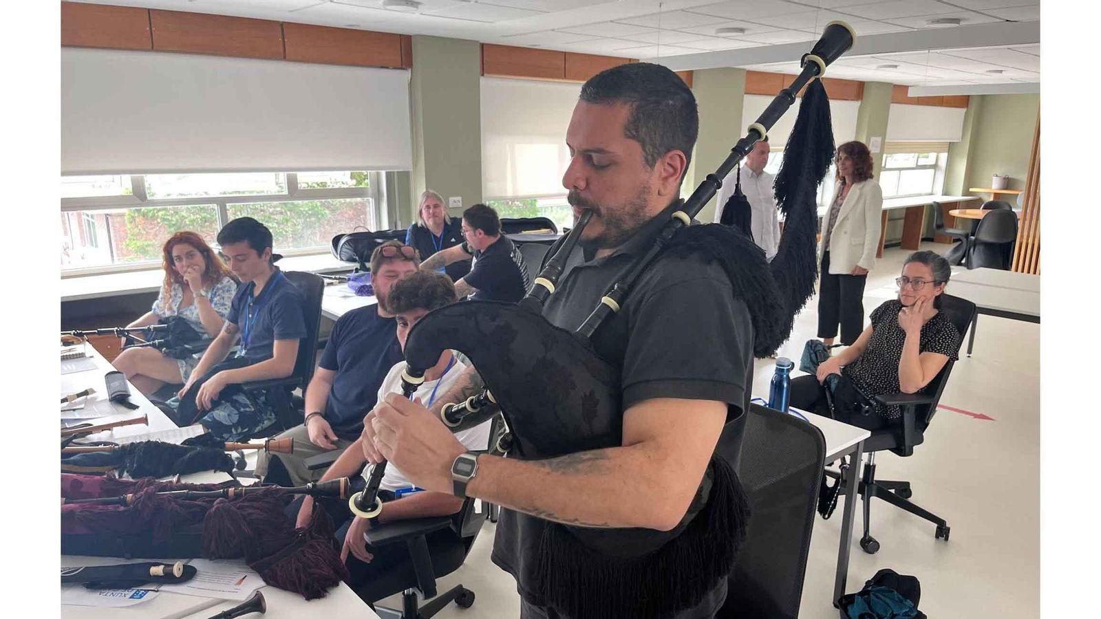 Imagen de la jornada inaugural de las Escolas Abertas 2023
