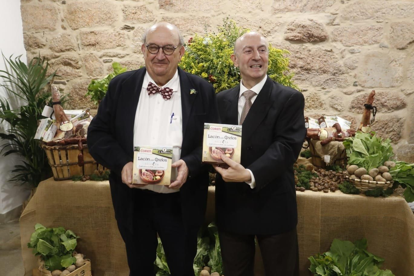 El presidente del grupo Coren, Manuel Gómez-Franqueira y el presidente del grupo Terras Gauda, José María Fonseca