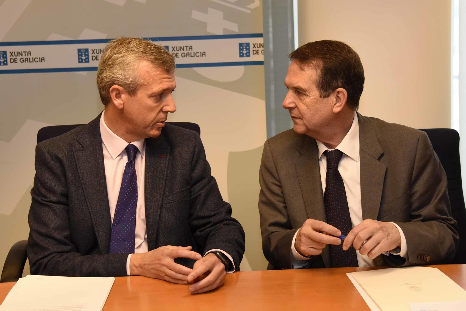 Alfonso Rueda y Abel Caballero