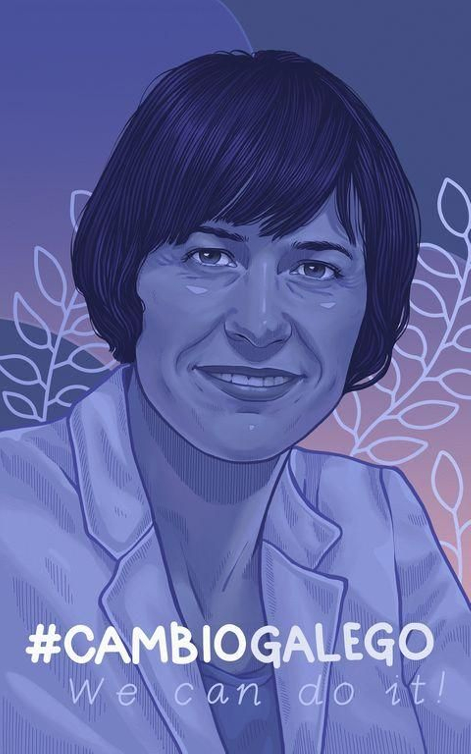 Póster de la portavoz nacional del BNG, Ana Pontón.