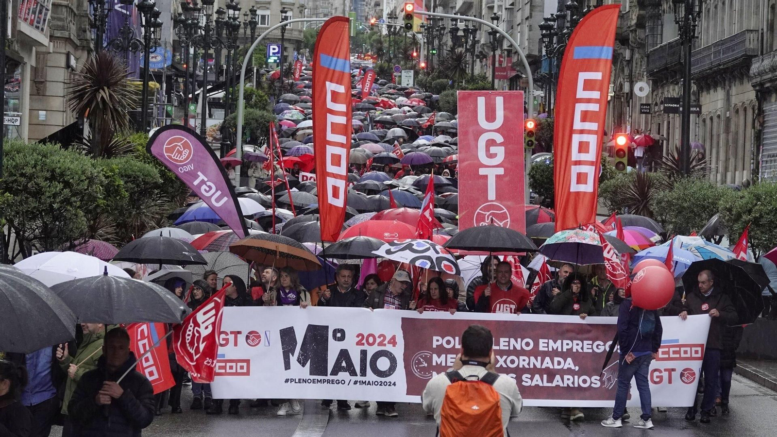 Manifestación UGT y CCOO.