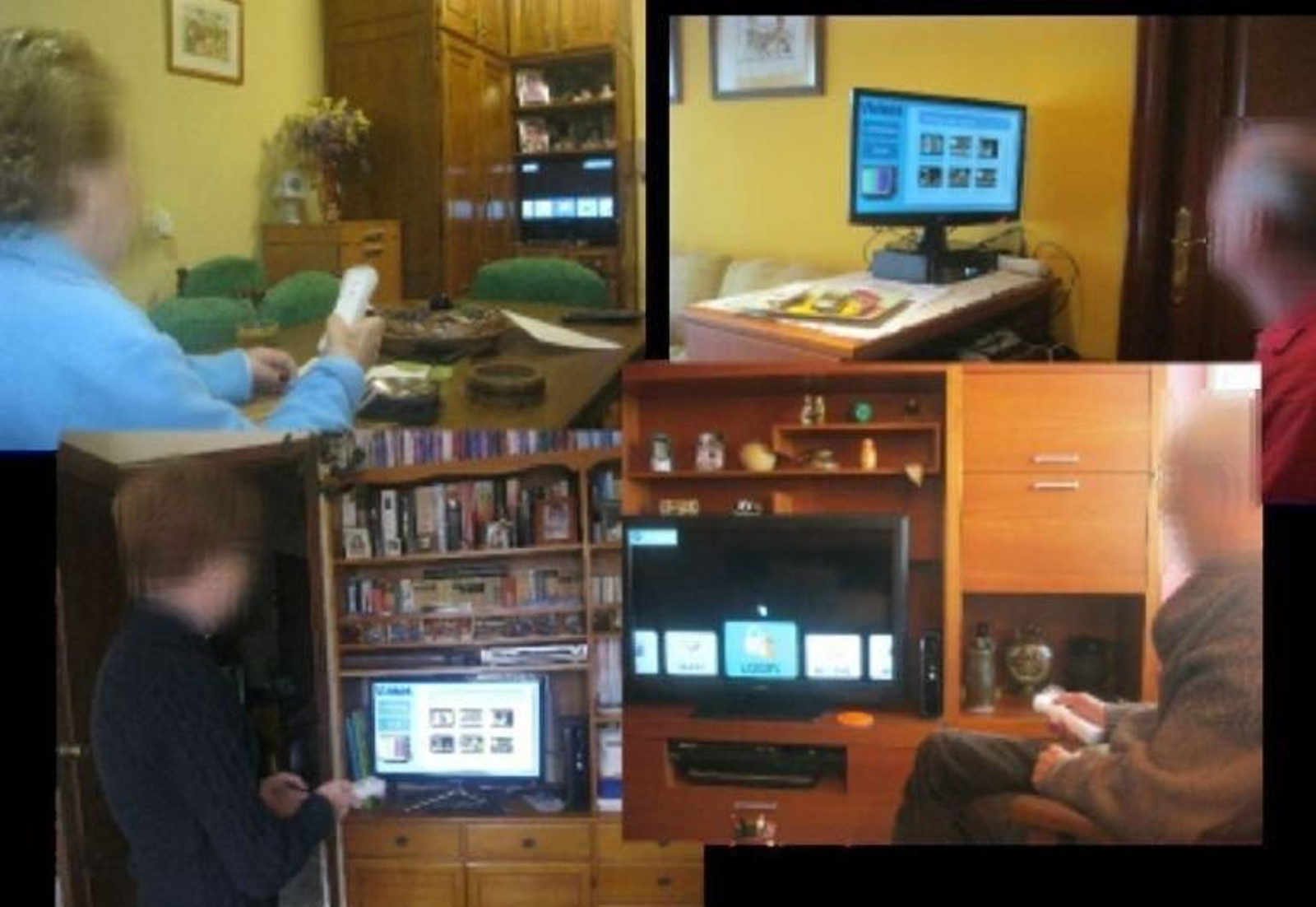 Algunos de los mayores que participaron en el estudio de los investigadores de la Universidad.