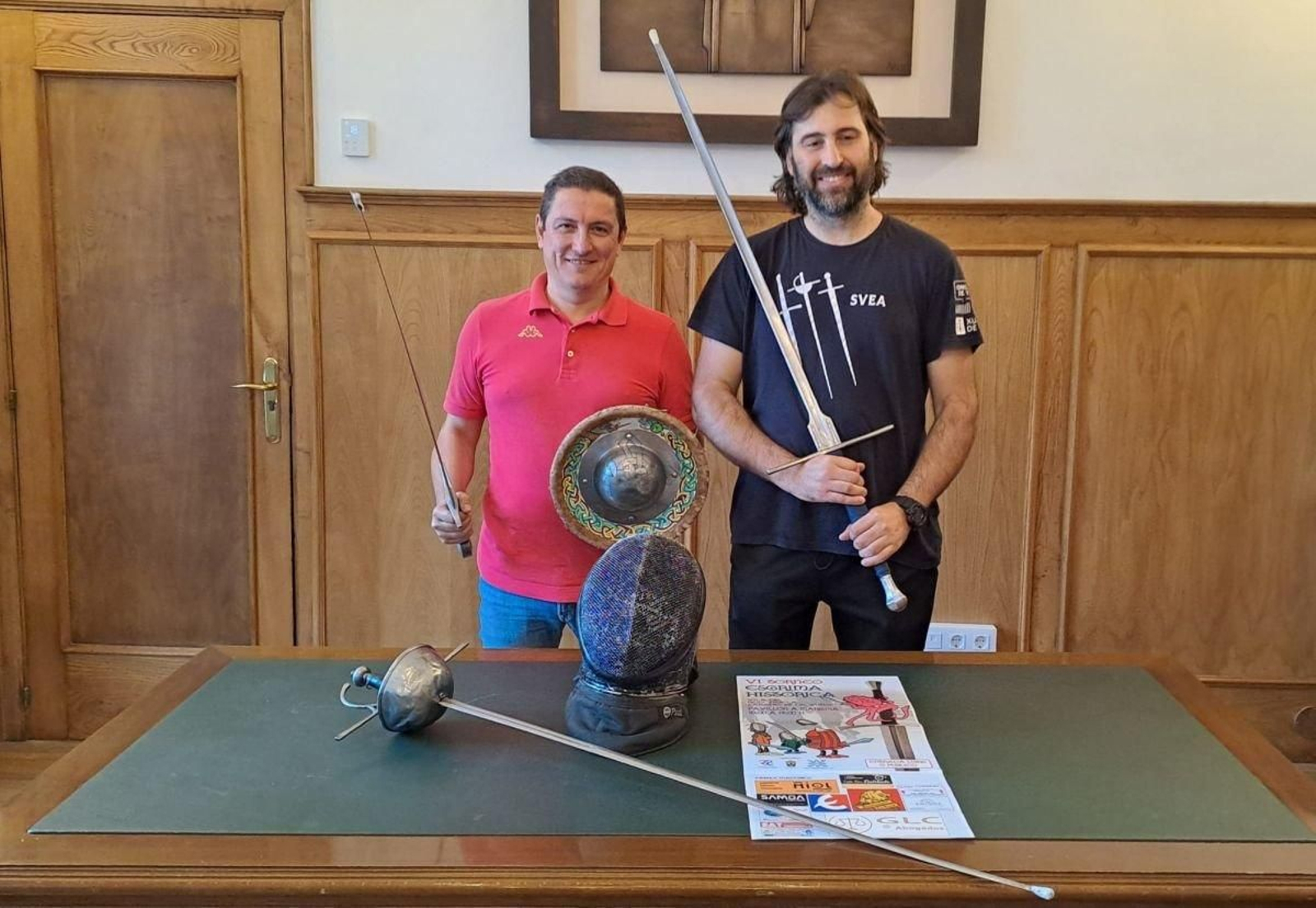 Iván Vallés y Damián Troncoso durante la presentación del torneo.