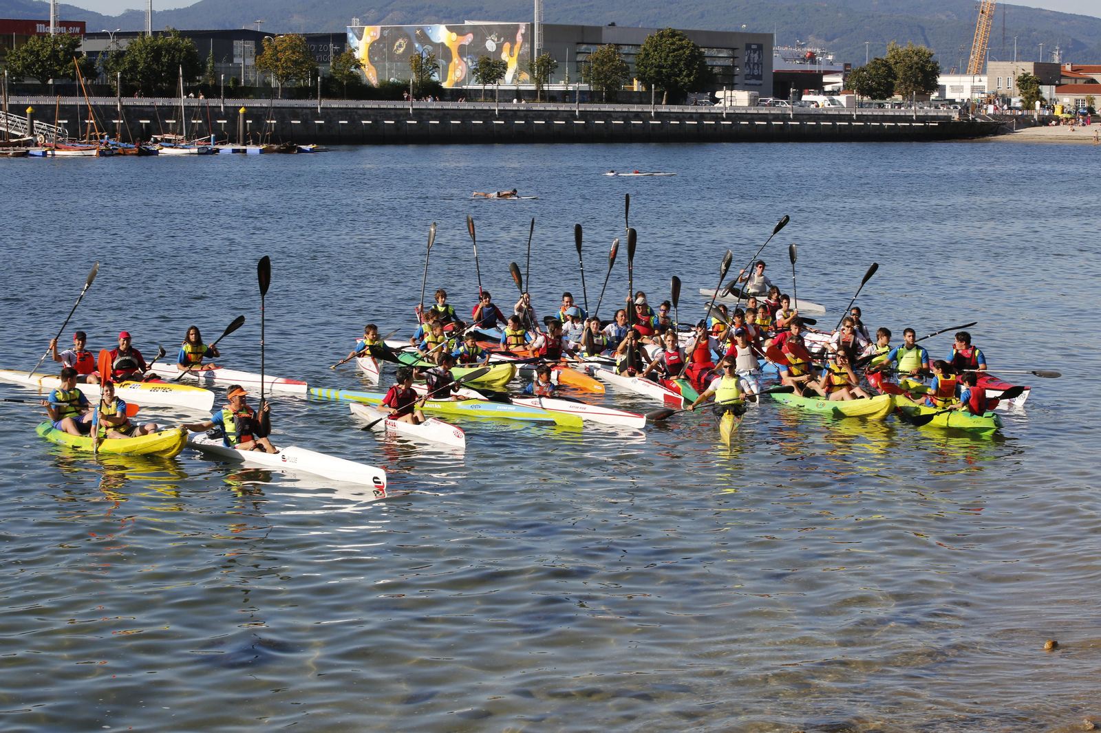 La jornada de entrenamiento especial de la mano de +Deporte Atlántico y el club de piragüismo Kayak Vigo