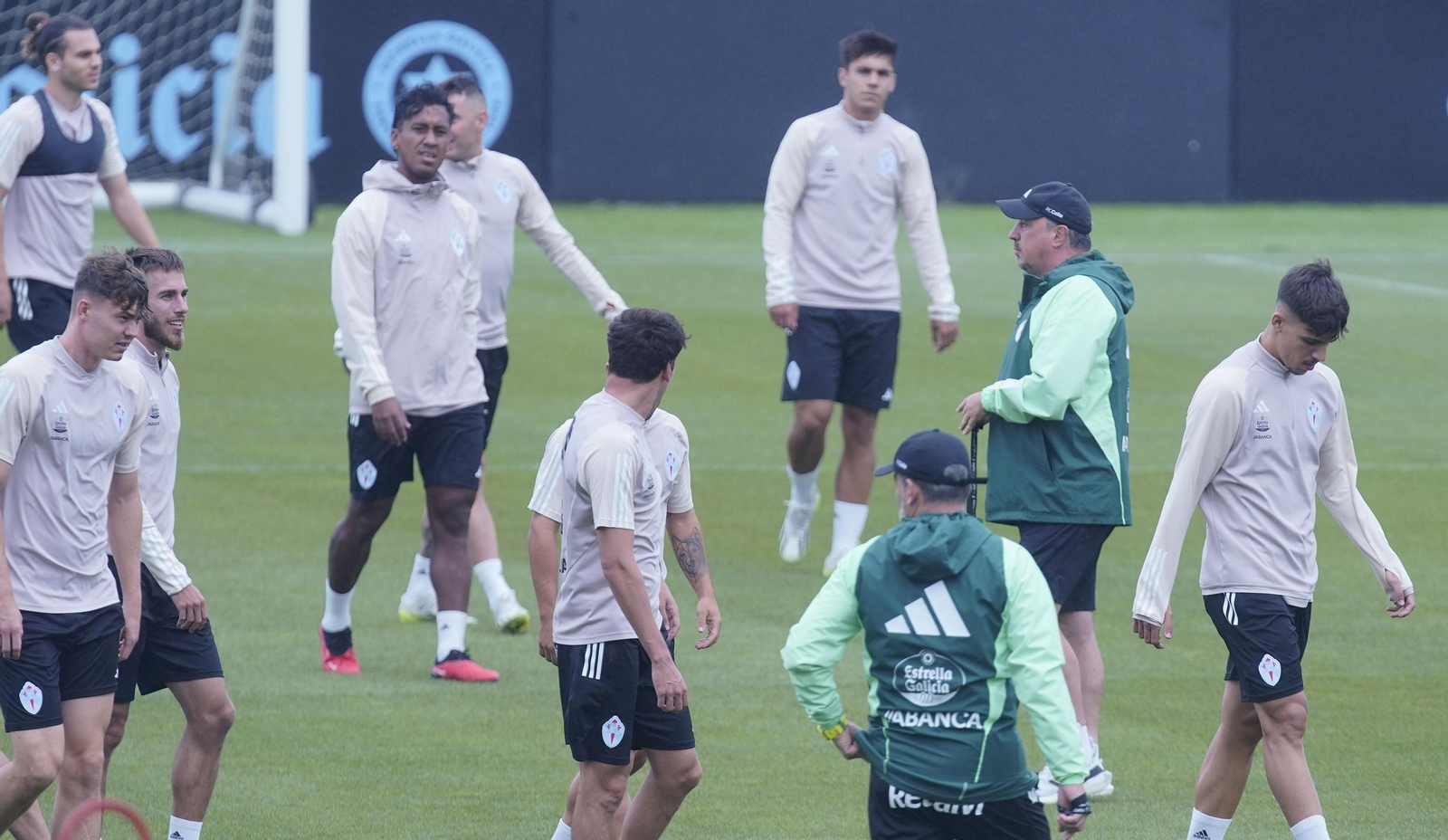 Entrenamiento del Celta en Mos.