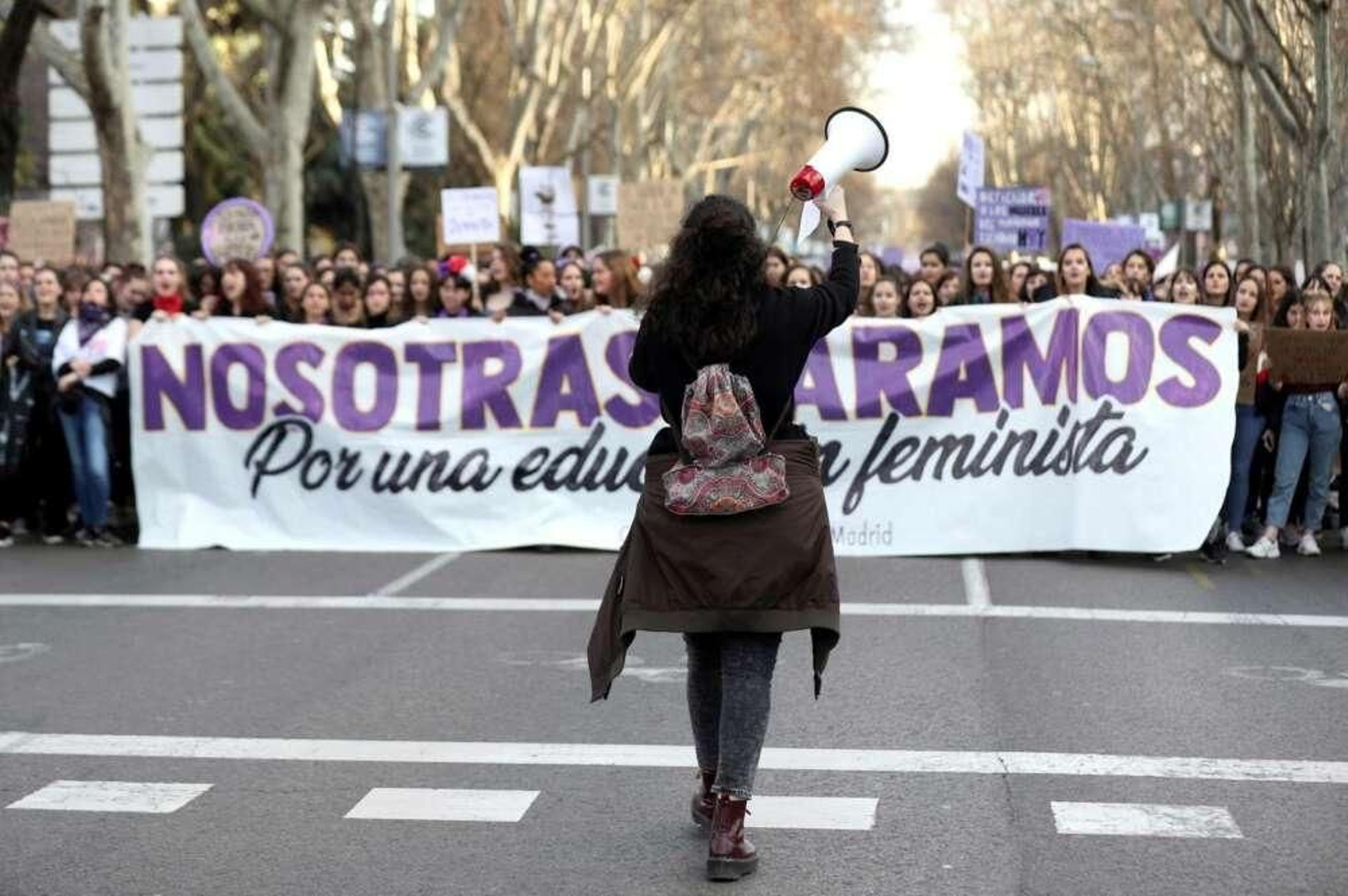 Imagen de archivo de una manifestación por el 8M.