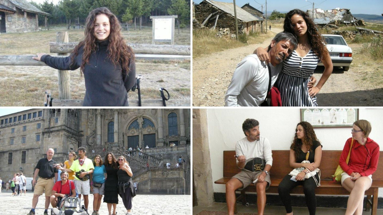 Rosalía haciendo el camino de Santiago en 2011. // @instarosalia