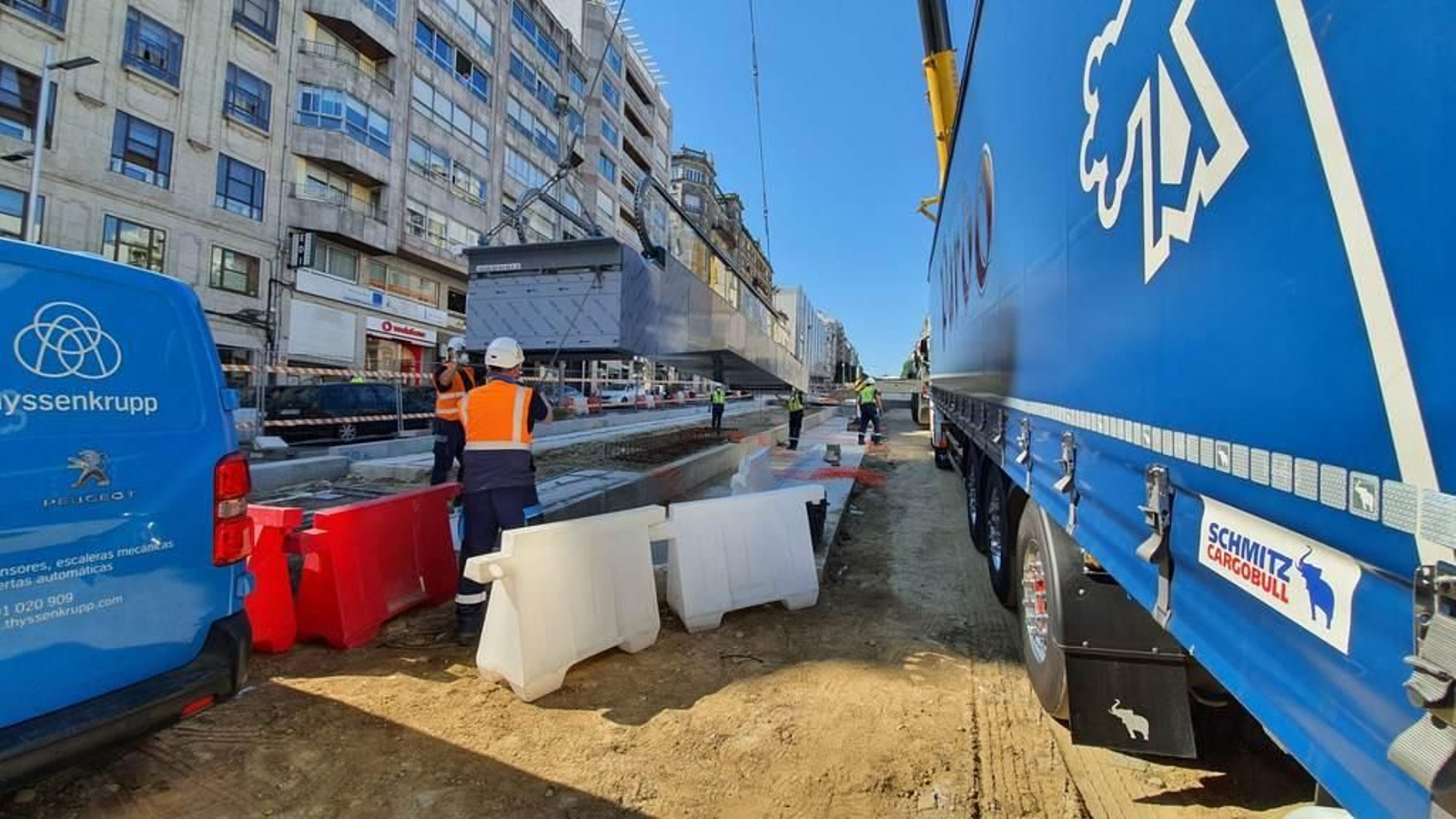 Las rampas de Gran Vía se dejan ver
