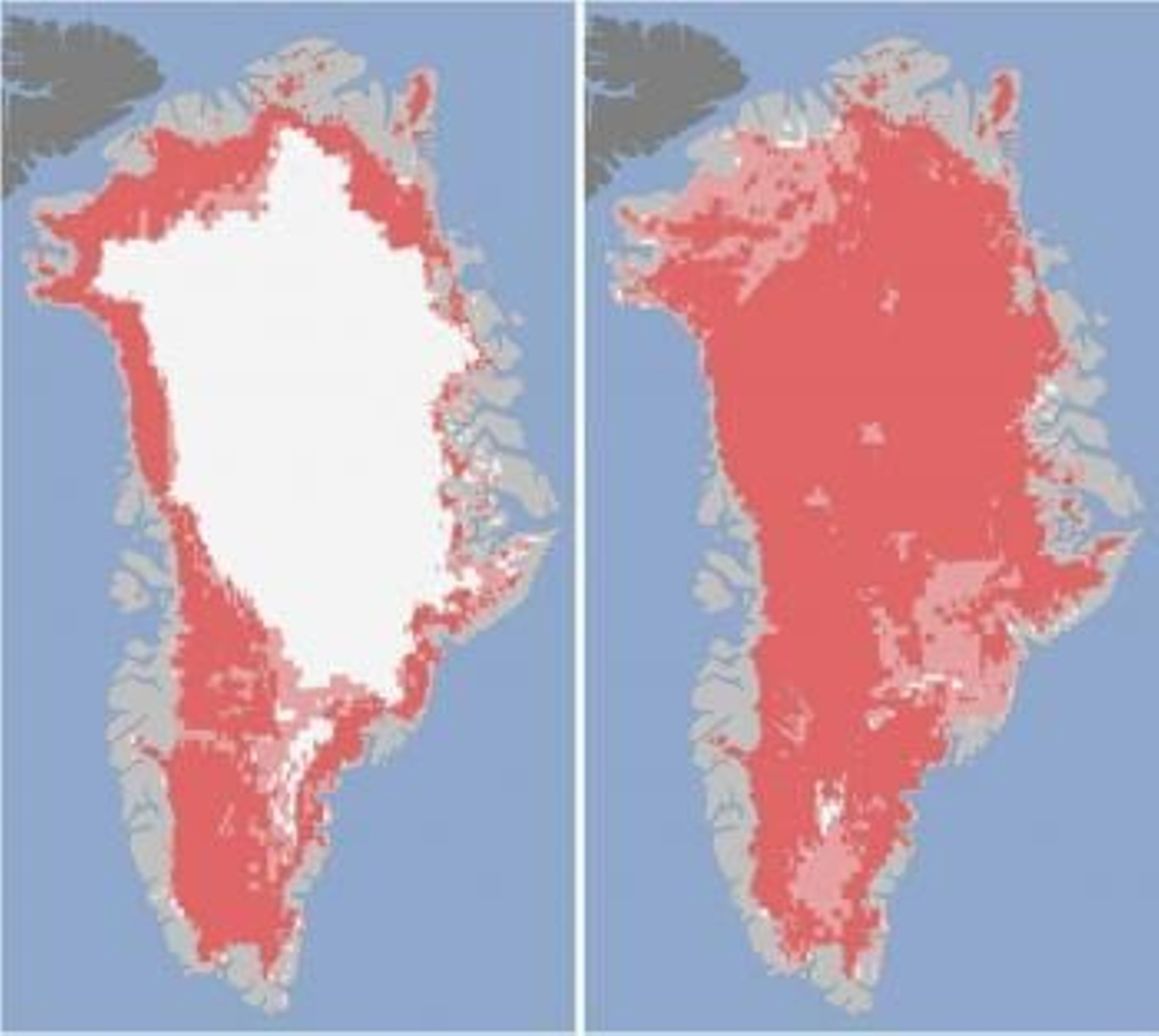 Combo de imágenes facilitado por la NASA