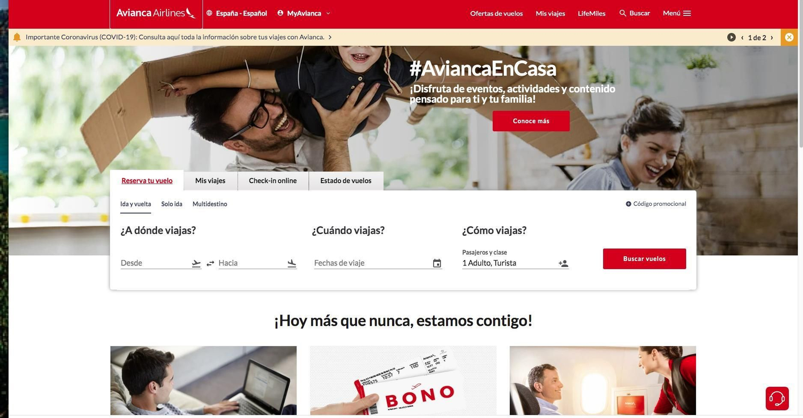 Colombia Avianca web