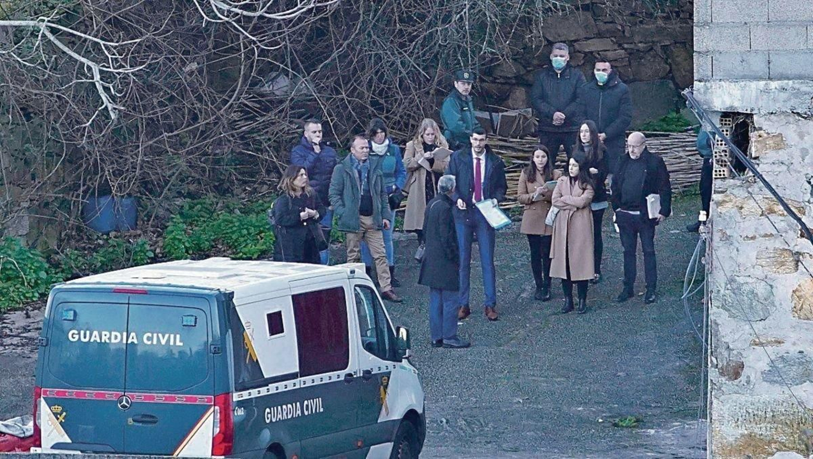 Reconstrucción del crimen del pozo, investigación en manos del juzgado de Porriño.