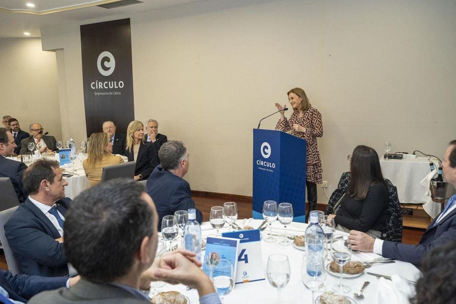 La conselleira de Emprego, ayer en el Círculo de Empresarios.