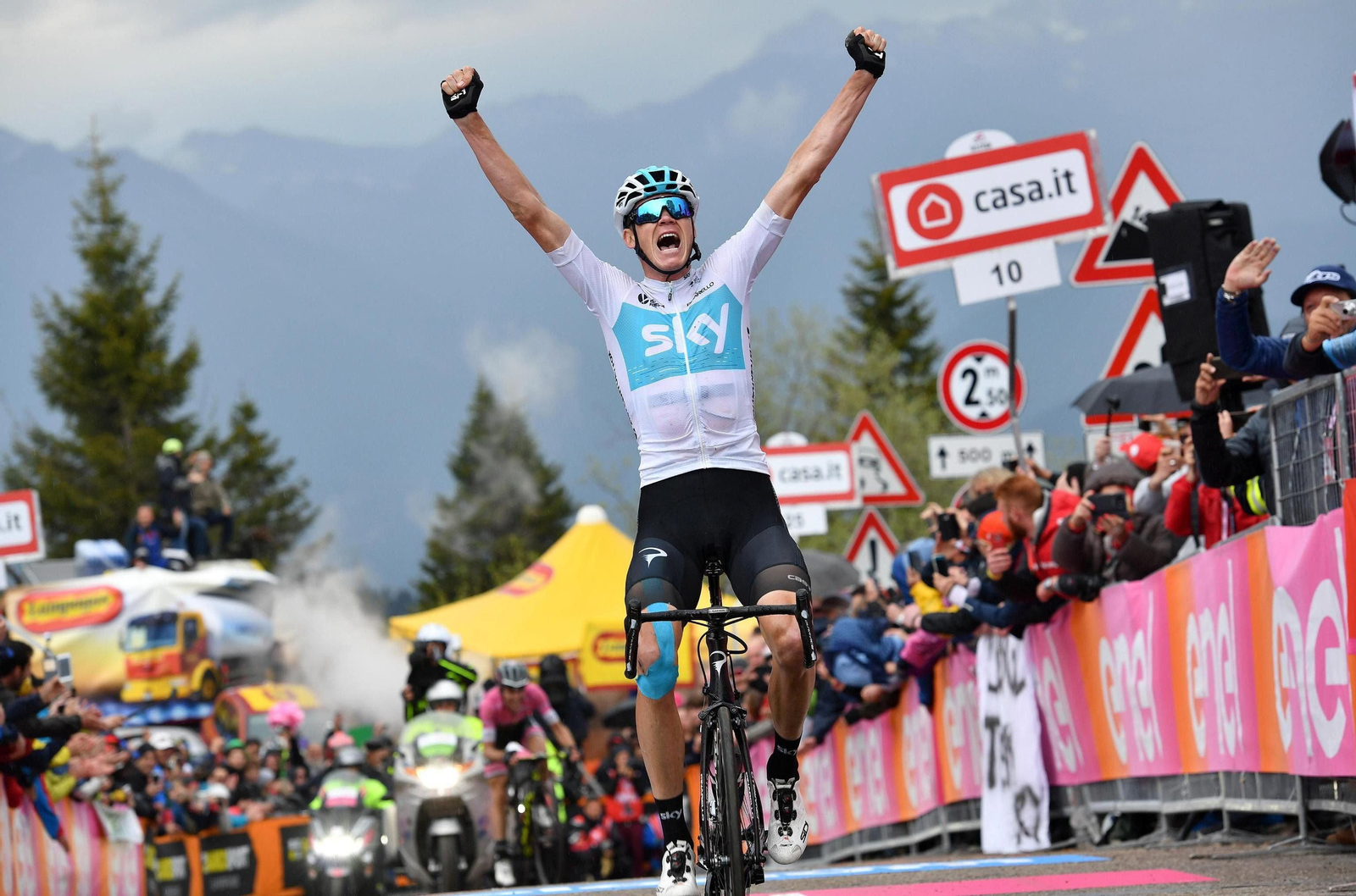 Chris Froome se impuso ayer en la subida al Zoncolan.