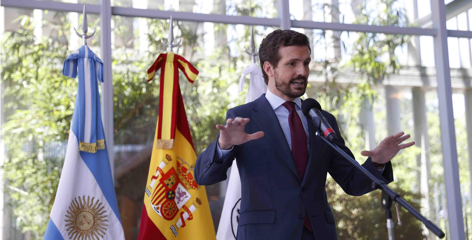 El presidente del Partido Popular español, Pablo Casado en Buenos Aires, (Argentina). EFE/ Juan Ignacio Roncoroni