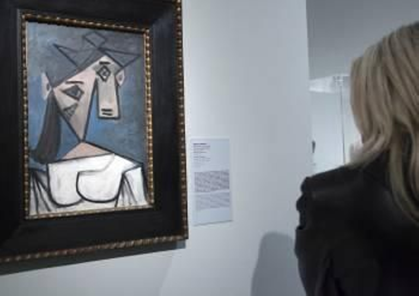 La obra robada de Pablo Picasso 'Cabeza de Mujer', en la Galería Nacional de Atenas. (Foto: CHRISTINA ZACHOPOULOU)