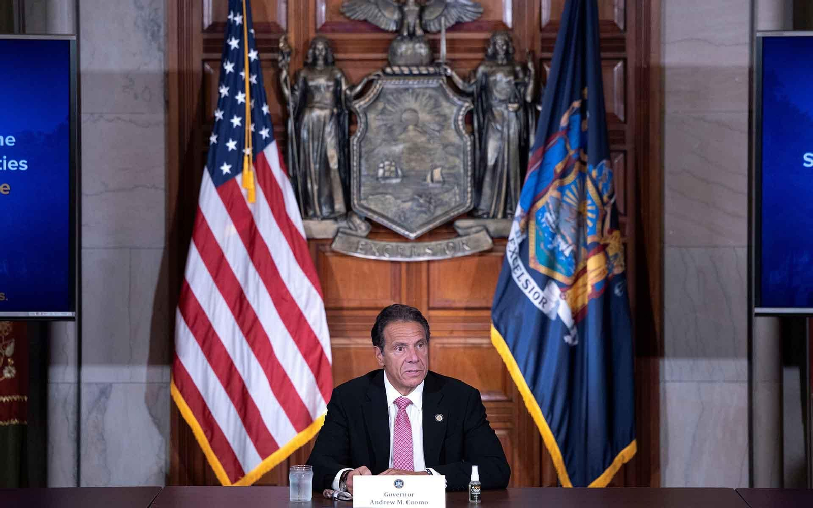 Fotografía cedida por la Gobernación de Nueva York del gobernador Andrew Cuomo. EFE/Mike Groll/Gobernación de Nueva York