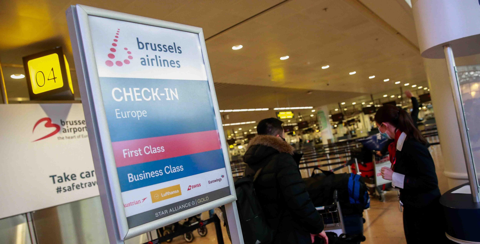 Aeropuerto de Bruselas. EFE/EPA/STEPHANIE LECOCQ