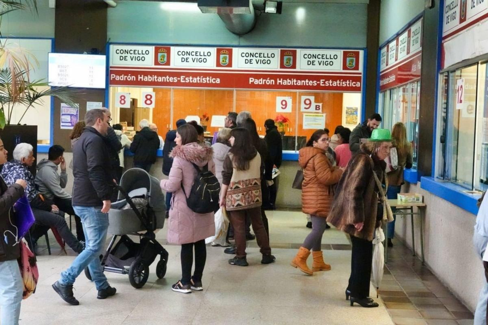 La oficina del censo municipal, este pasado mes de marzo, con intensa actividad.