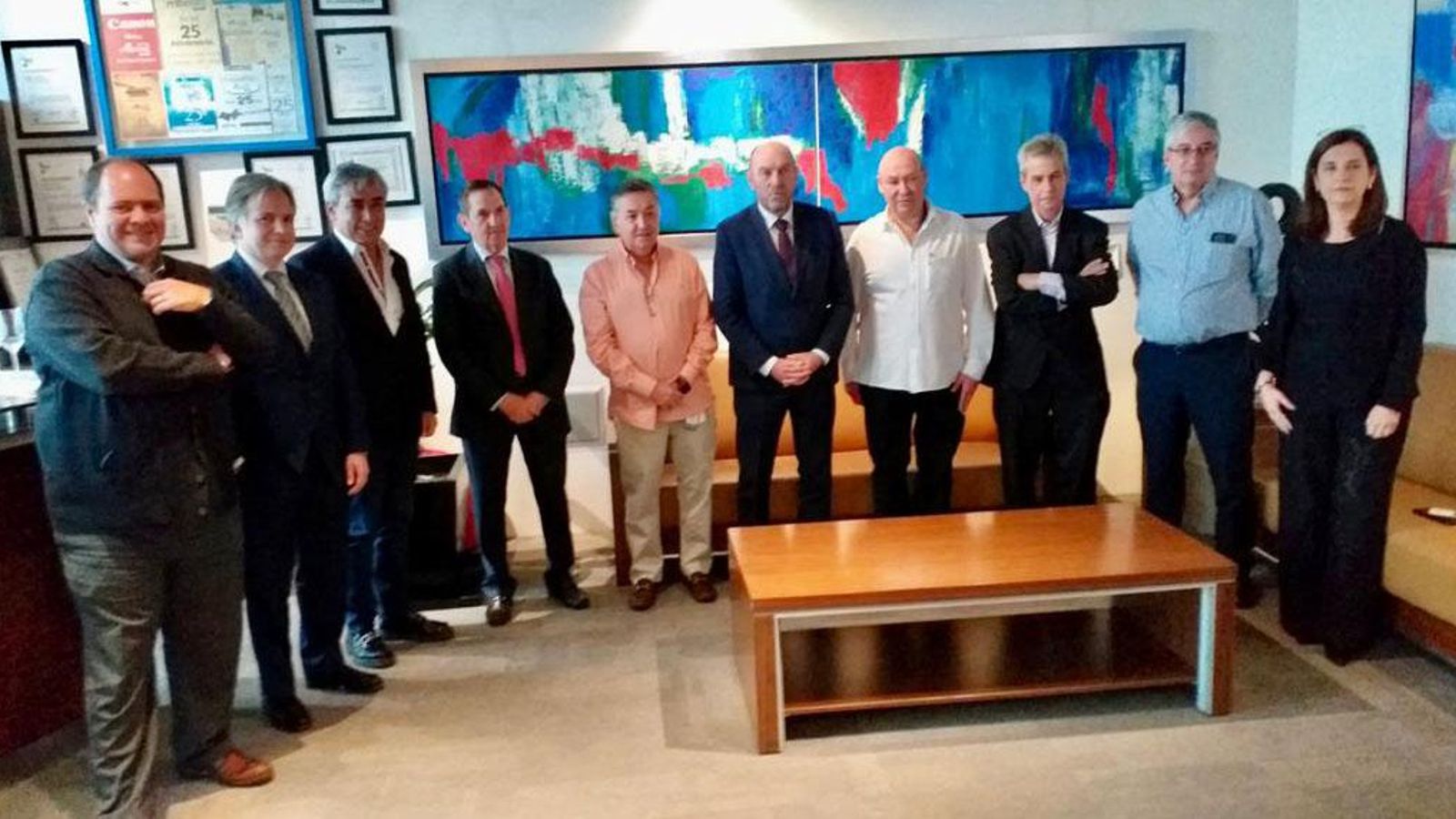 Juan Cofiño en su encuentro con empresarios mexicanos