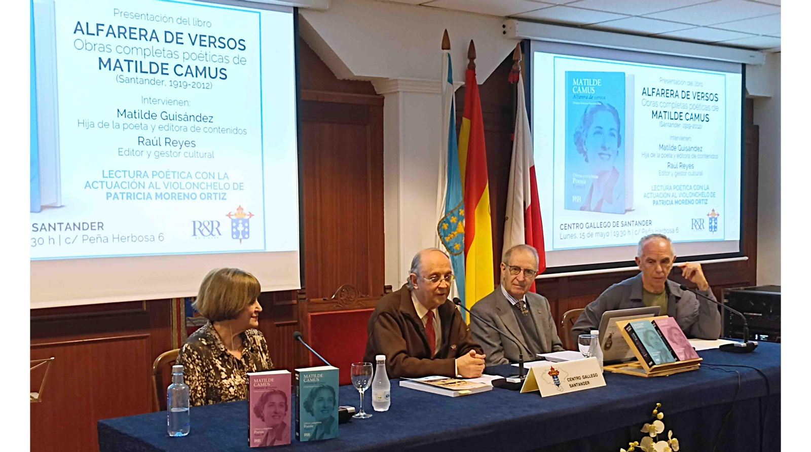 Matilde Camus, José Antonio Otero; José Luis Cantero y Raúl Reyes