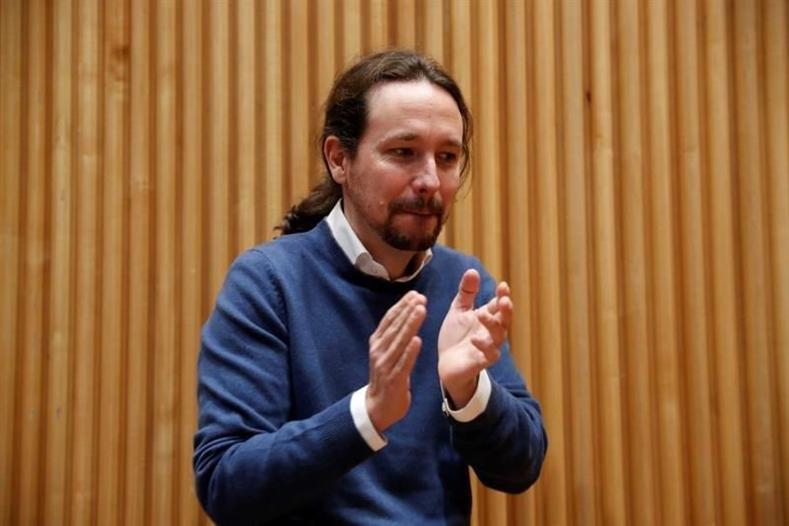 El secretario general de Unidas Podemos, Pablo Iglesias