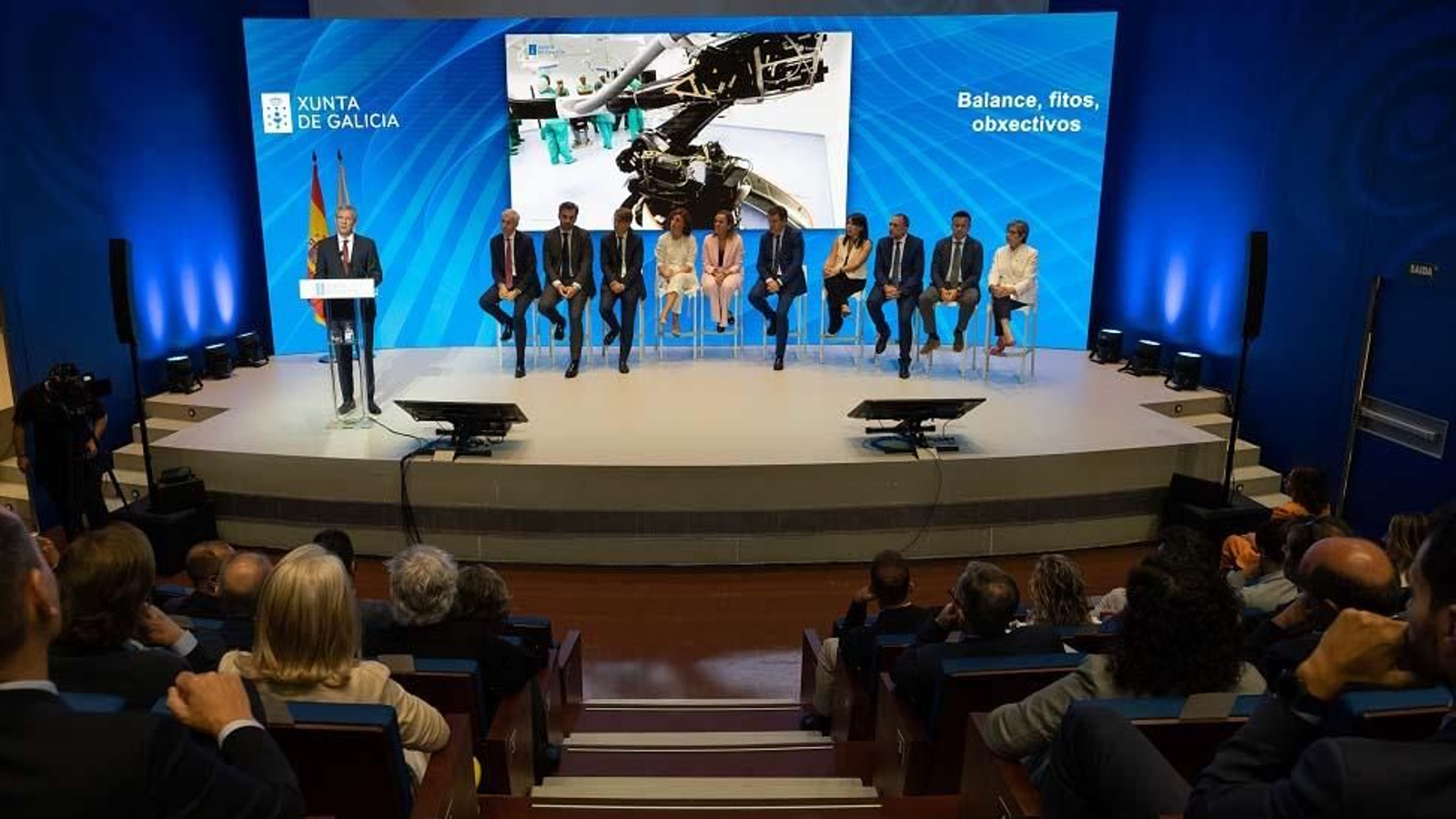 El presidente de la Xunta, Alfonso Rueda, presidió un encuentro de todas y todos los miembros del Gobierno gallego en el que se abordaron los hitos, logros y objetivos