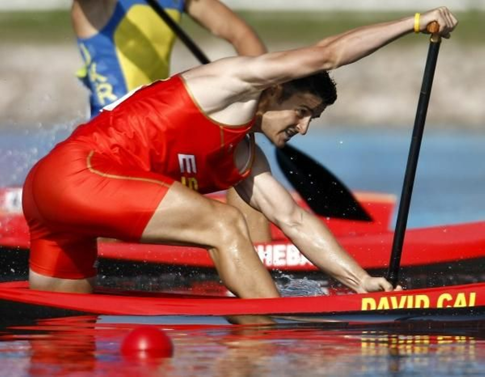 El palista gallego David Cal durante su participación en Beijing.