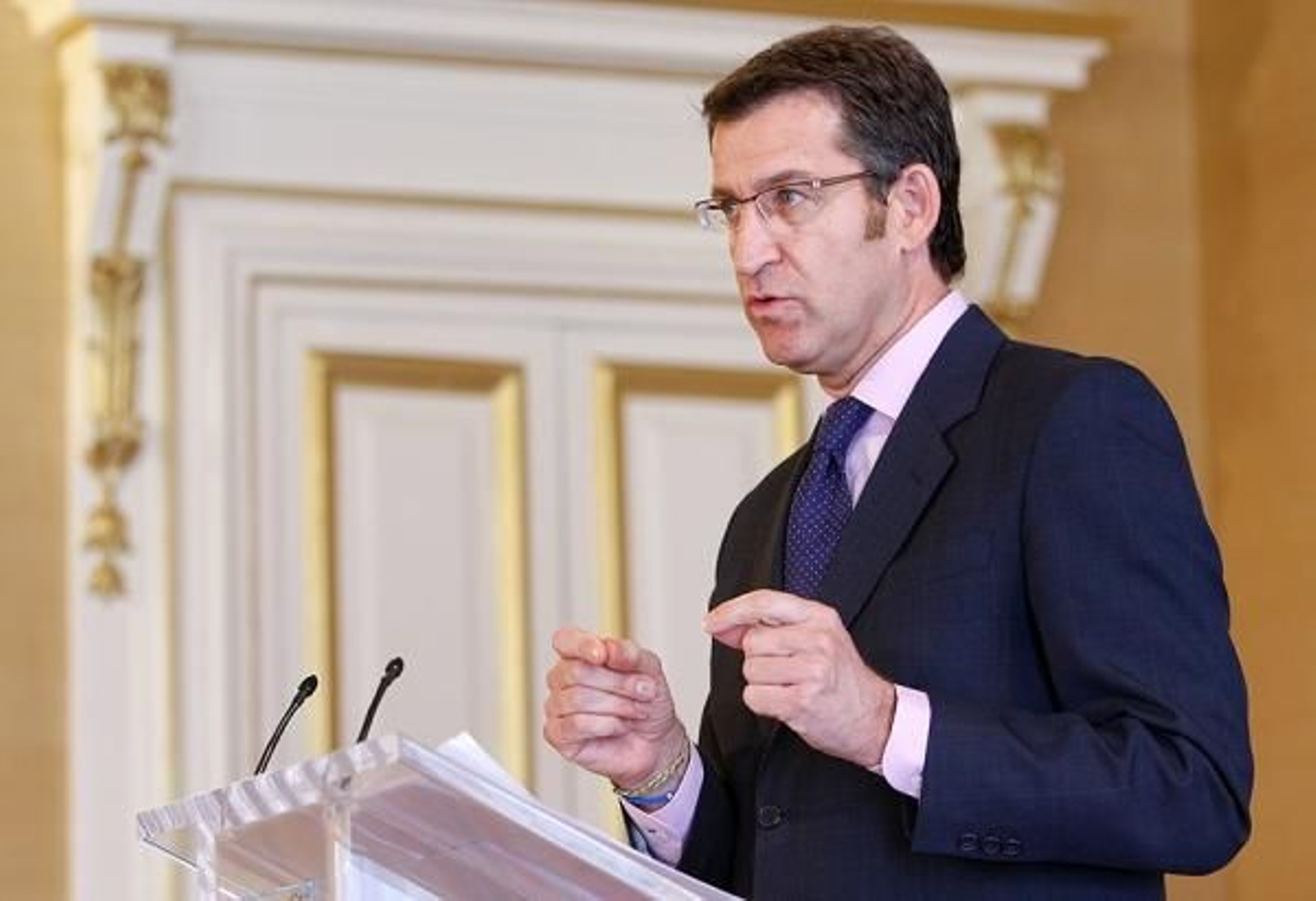 El presidente de la Xunta, Alberto Núñez Feijóo. (Foto: Ana Varela)