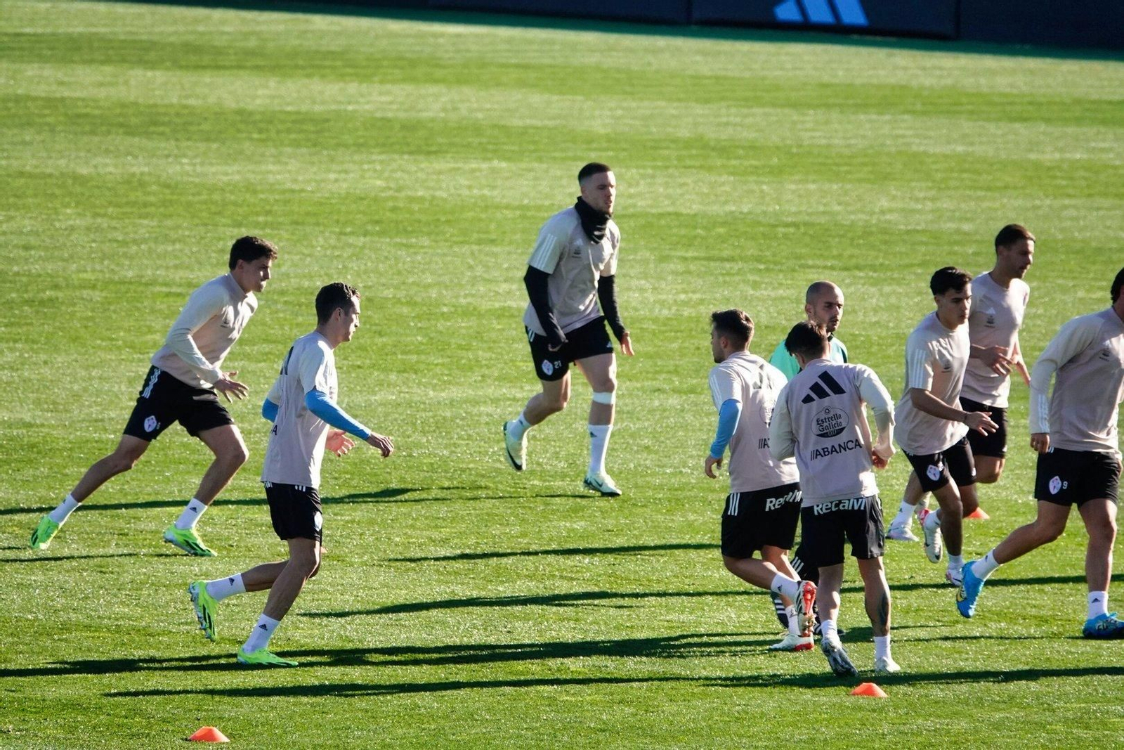 Entrenamiento Celta en Cidade deportiva en Mos.