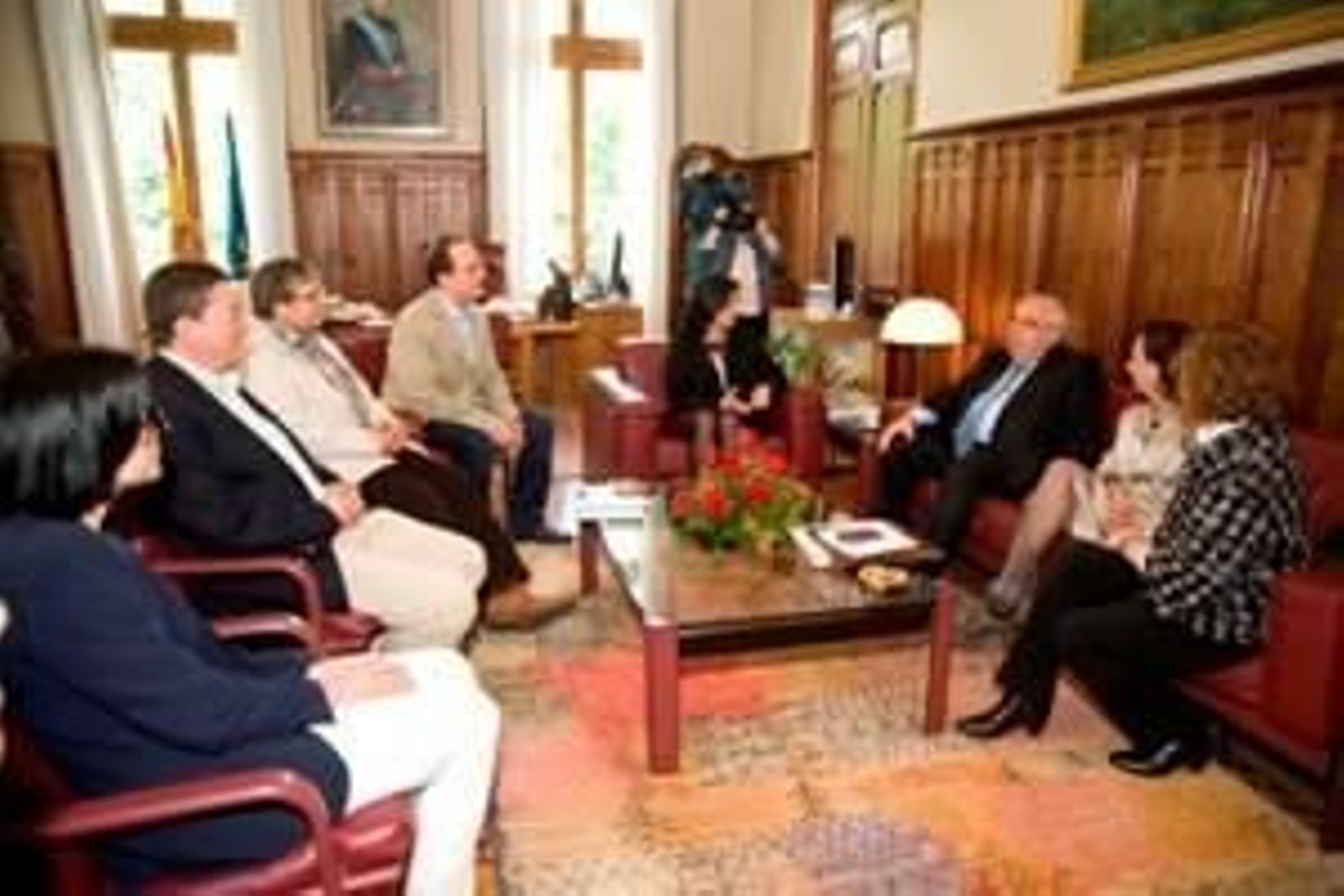 Momentos previos a las lecturas.