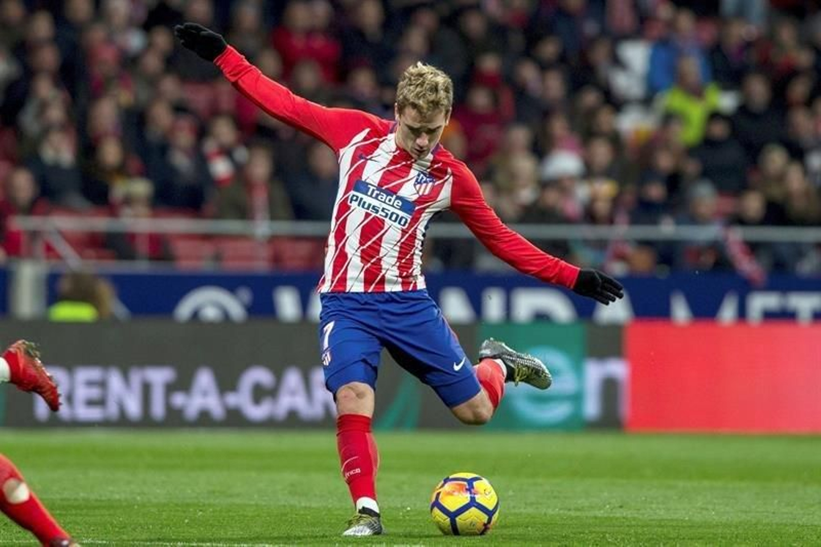 El delantero francés del Atlético de Madrid Antoine Griezmann