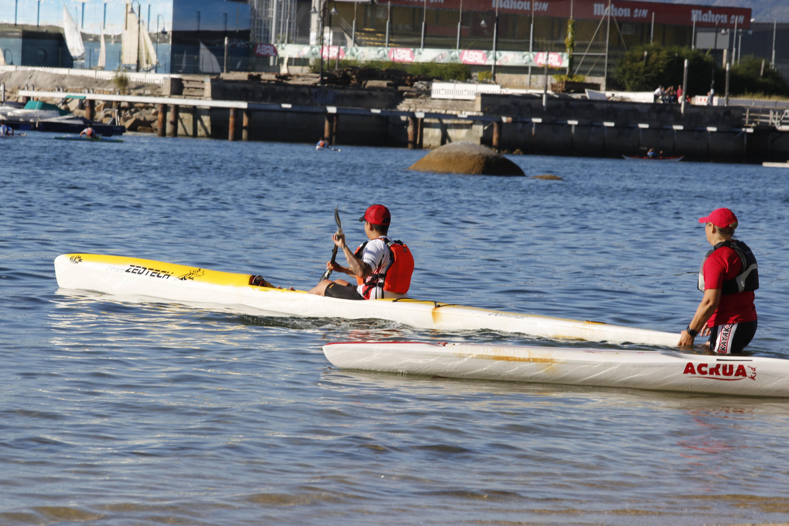 La jornada de entrenamiento especial de la mano de +Deporte Atlántico y el club de piragüismo Kayak Vigo