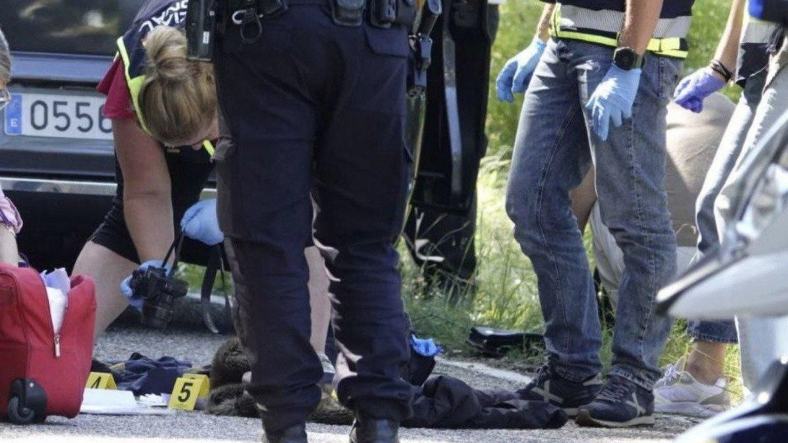 Policías de Vigo en un suceso registrado el año pasado.