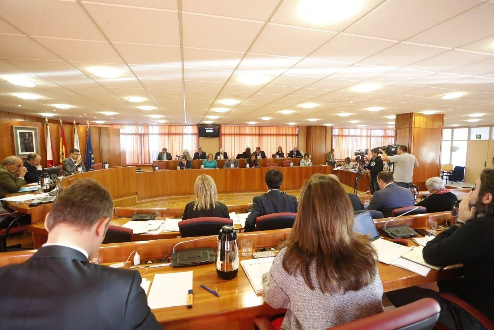 El pleno de Vigo esta mañana.  // JV Landín