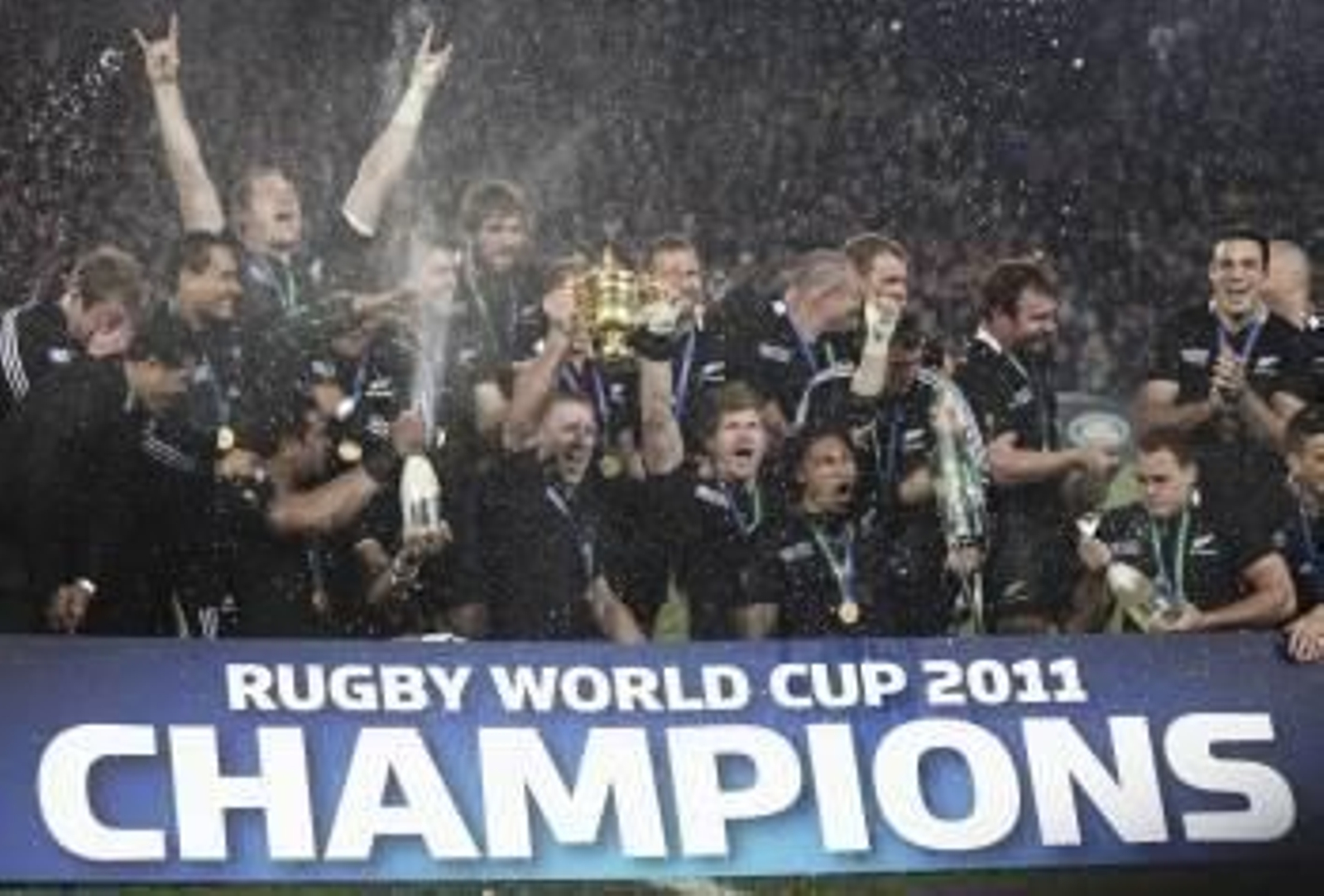 Los neozelandeses celebran el título conquistado