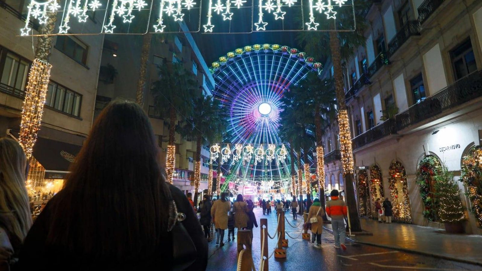 La noria gigante de la Navidad de Vigo. // Jorge Santomé