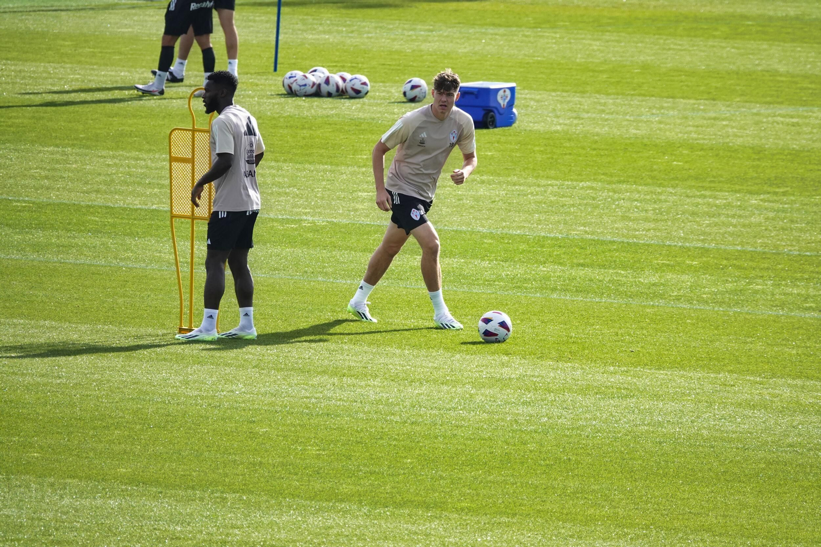 Entrenamiento del Celta en Mos.