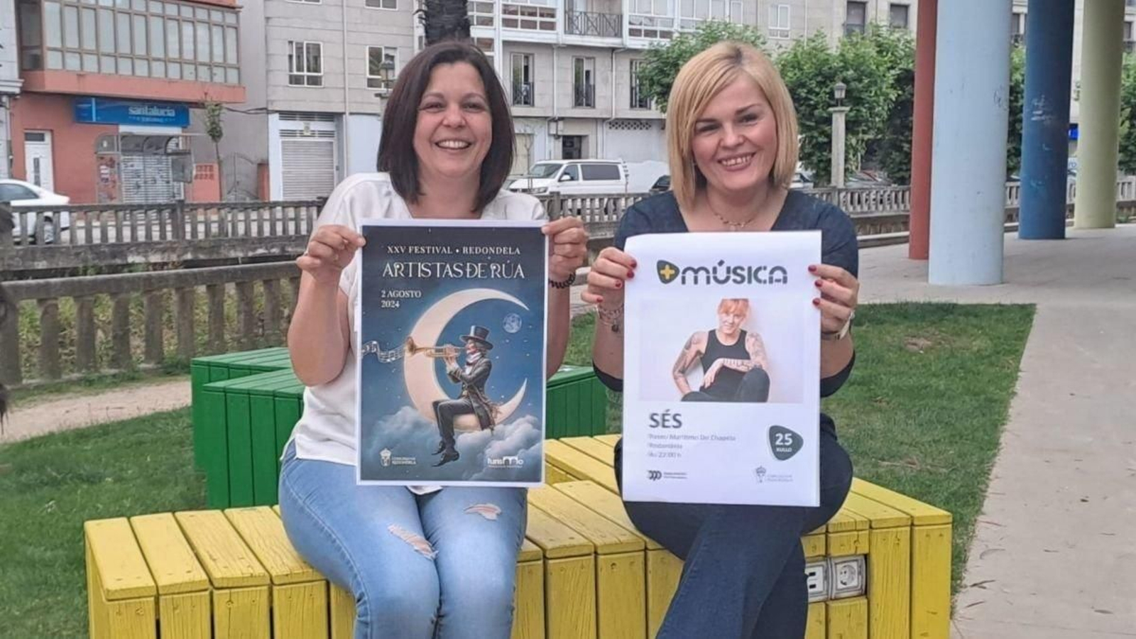 Rita Pérez y Digna Rivas durante la presentación de las actividades del verano.