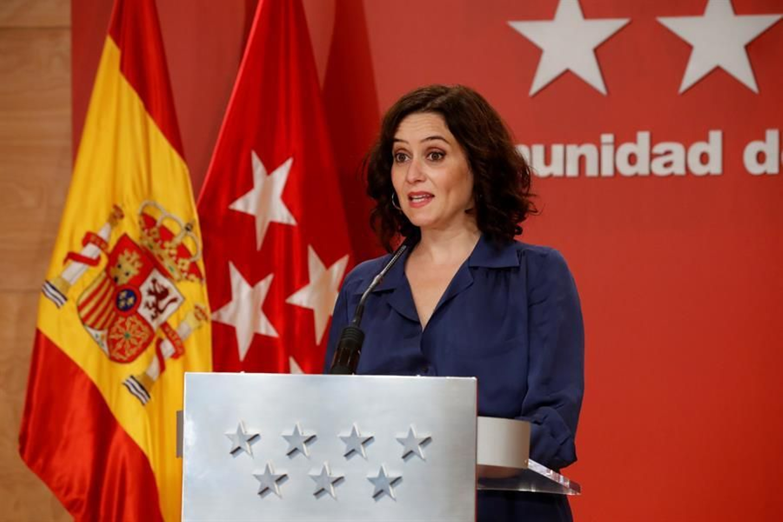La presidenta de la Comunidad de Madrid, Isabel Díaz Ayuso