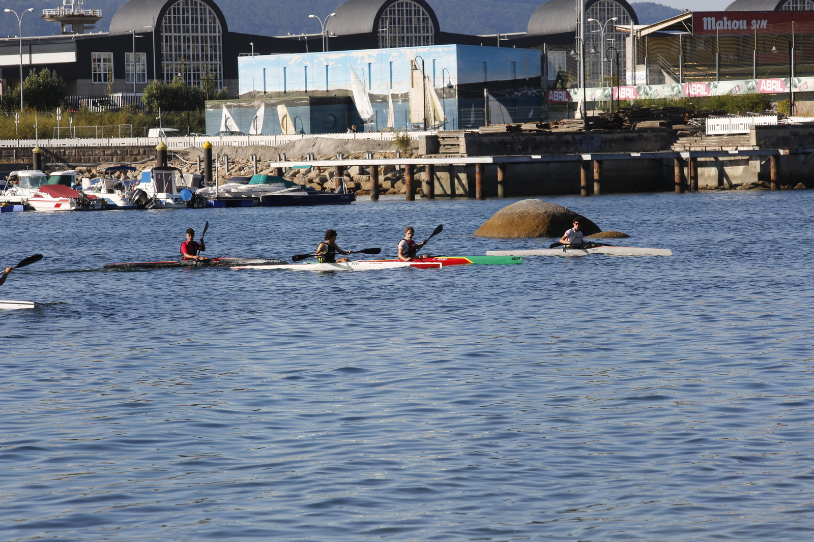 La jornada de entrenamiento especial de la mano de +Deporte Atlántico y el club de piragüismo Kayak Vigo