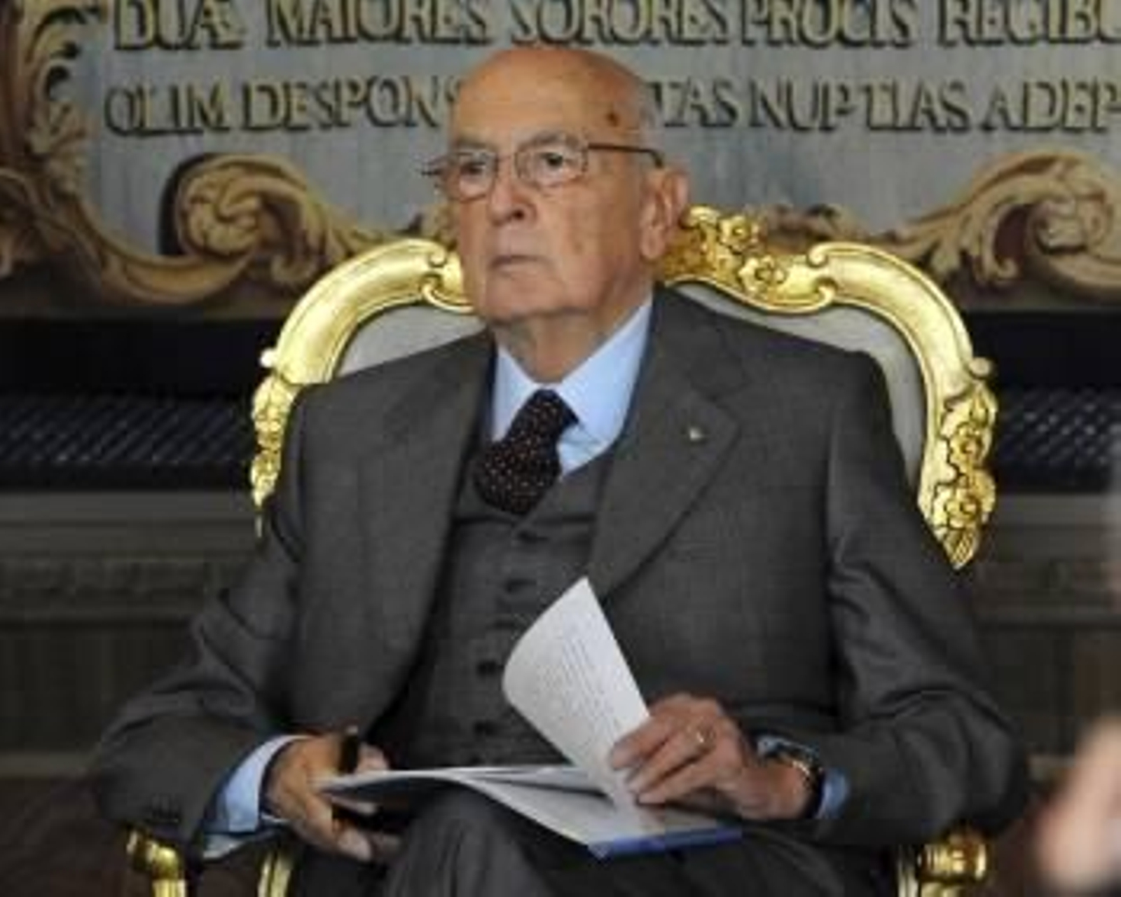 El presidente de la República italiana, Giorgio Napolitano (Foto: EFE)