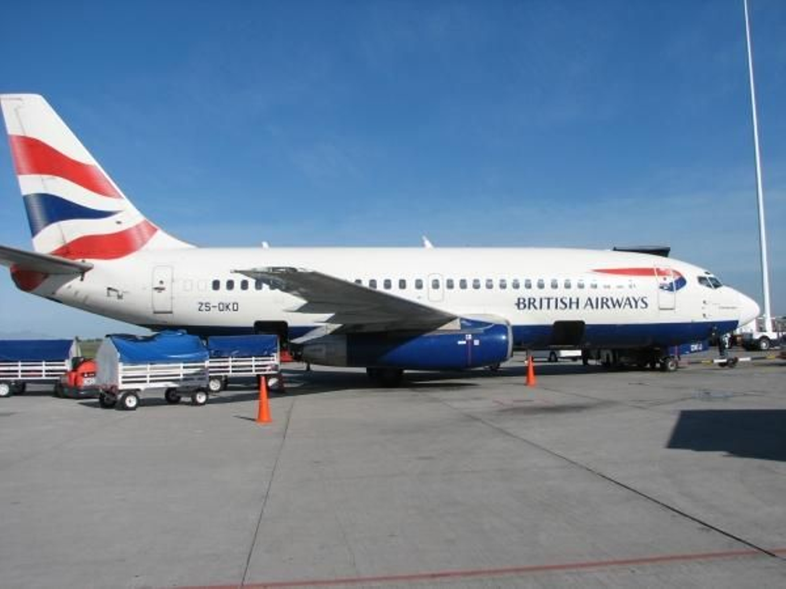 Avión de la flota de British Airways