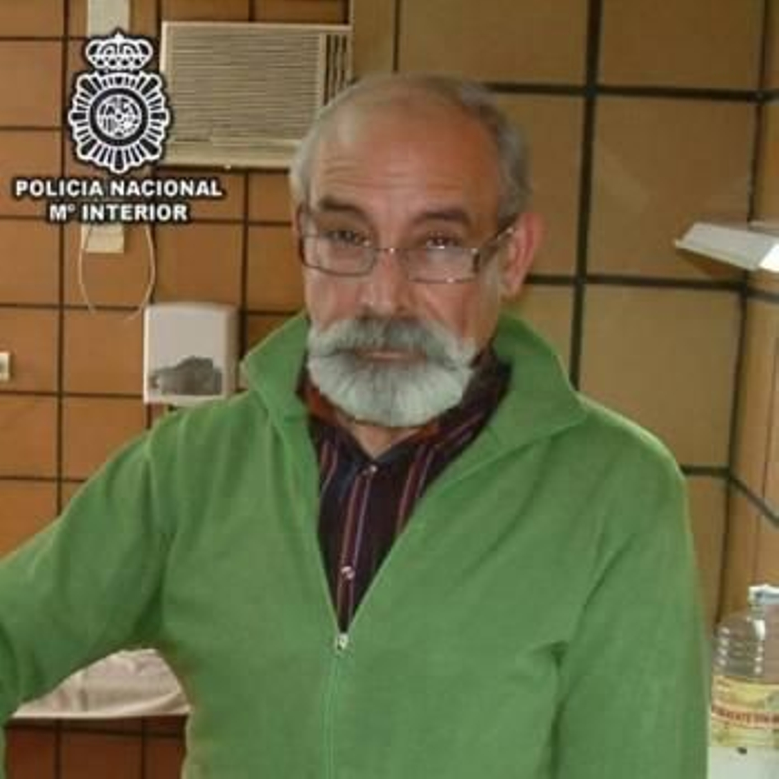 Fotografía del detenido.