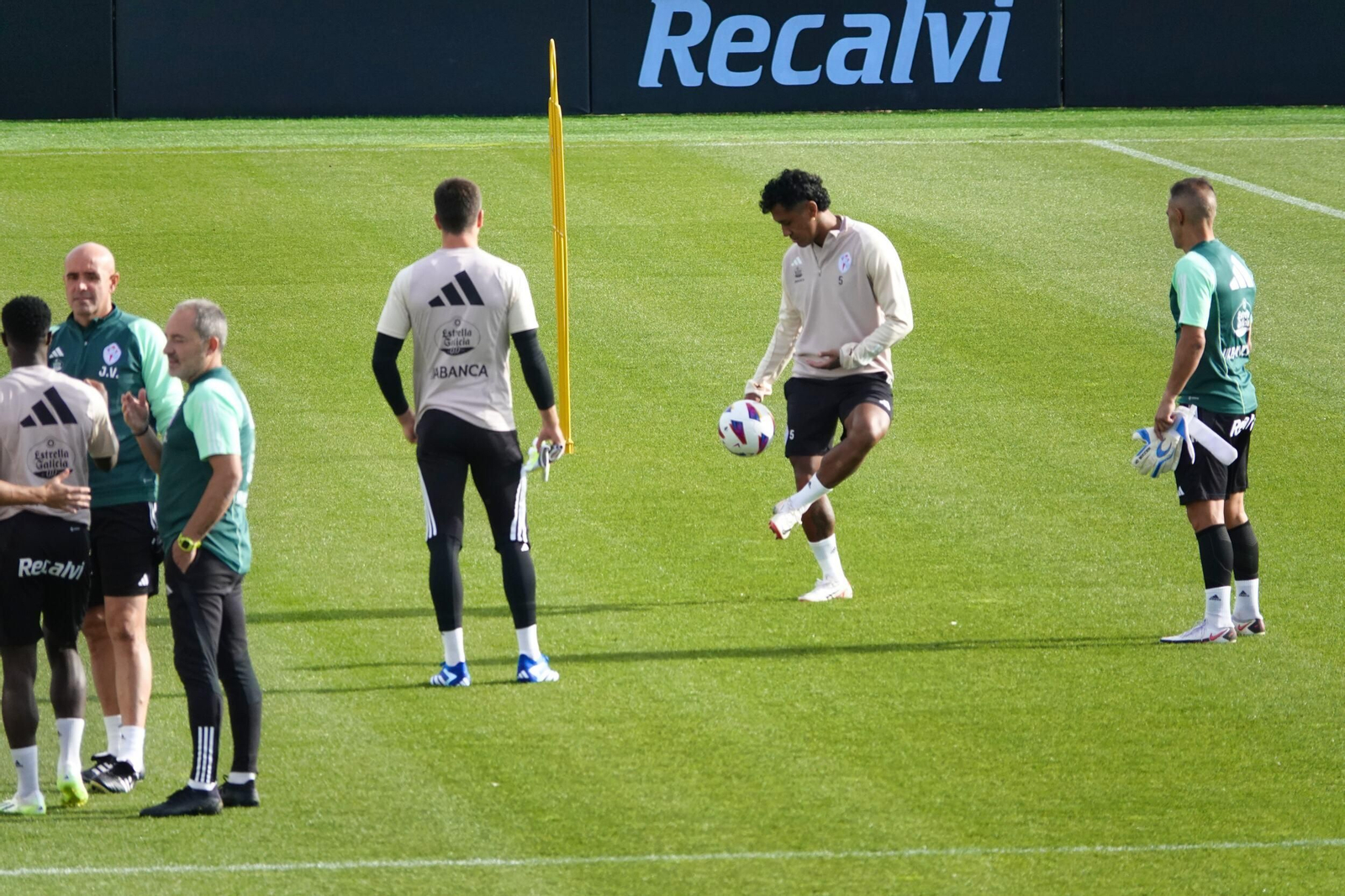Entrenamiento del Celta en Mos.