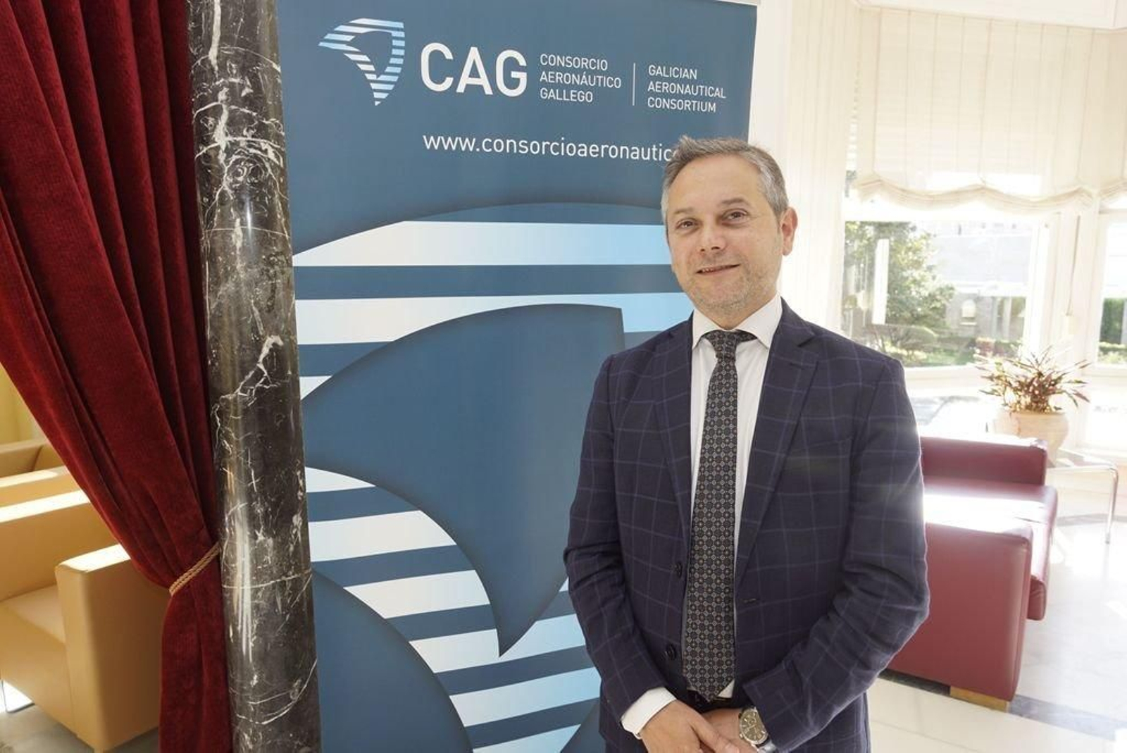 Mallón en la sede de la patronal del metal Asime, su segunda casa.