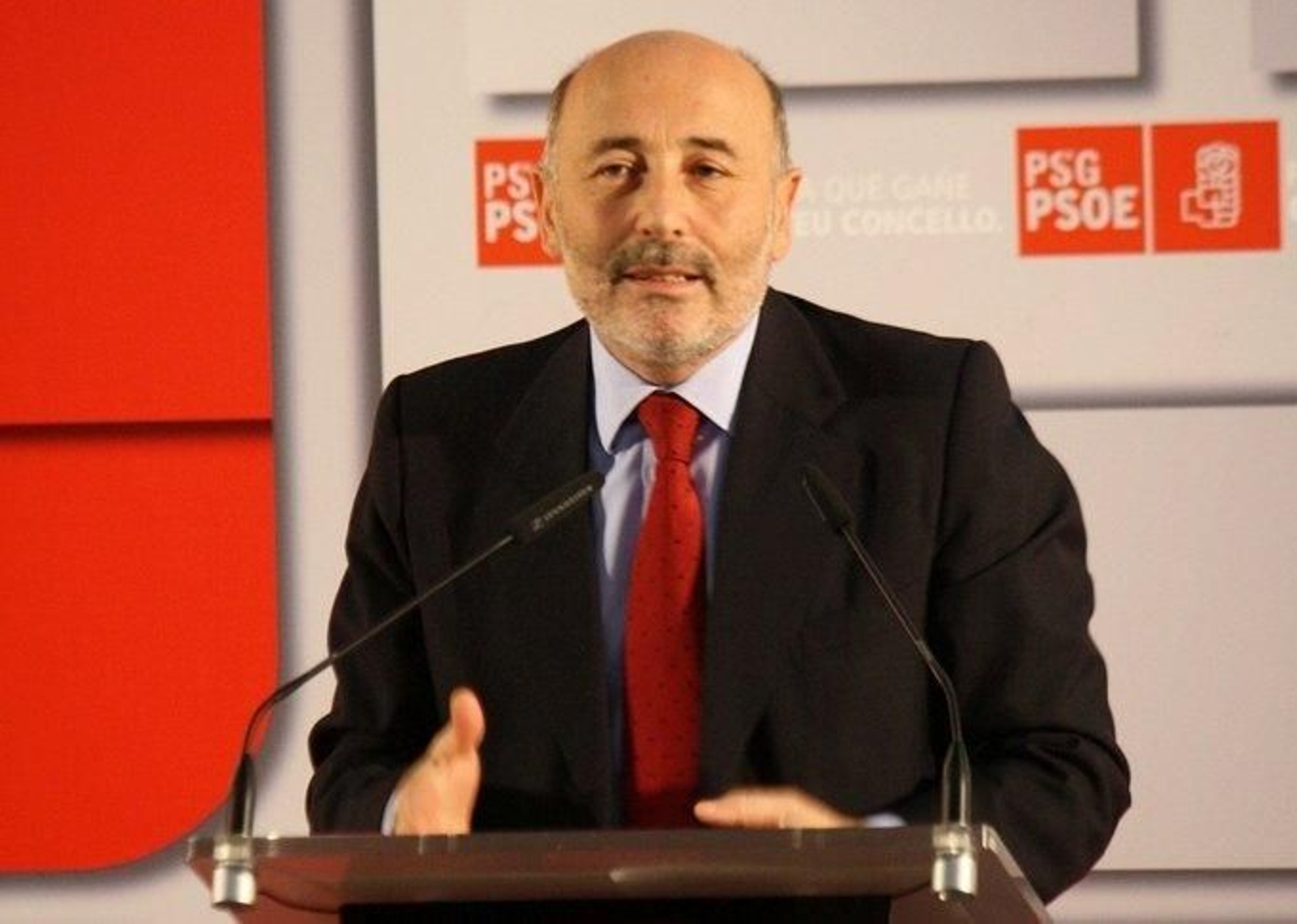 Losada, en un acto electoral del PSdeG en A Coruña en 2011.