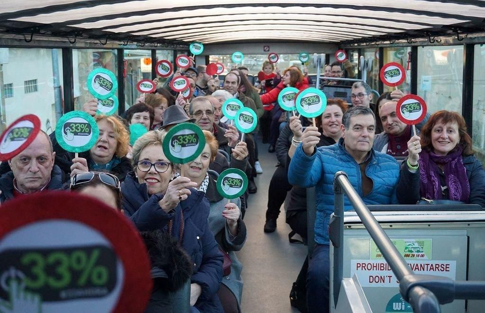 Los pacientes, en una campaña por el 33% de discapacidad.