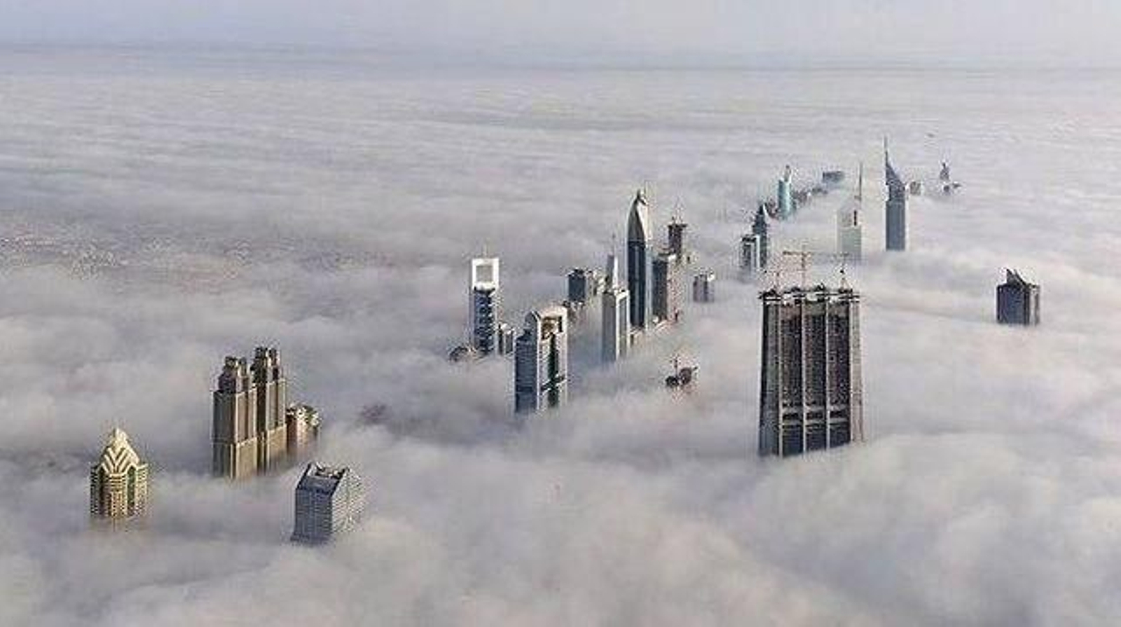 Así se ve Dubai desde las alturas.
