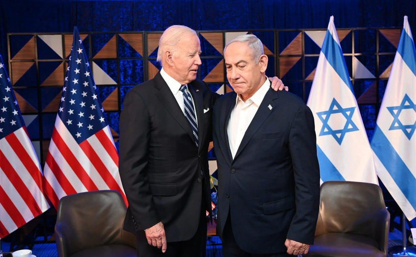 El presidente de Estados Unidos, Joe Biden, con el primer ministro israelí, Benjamin Netanyahu. // Europa press